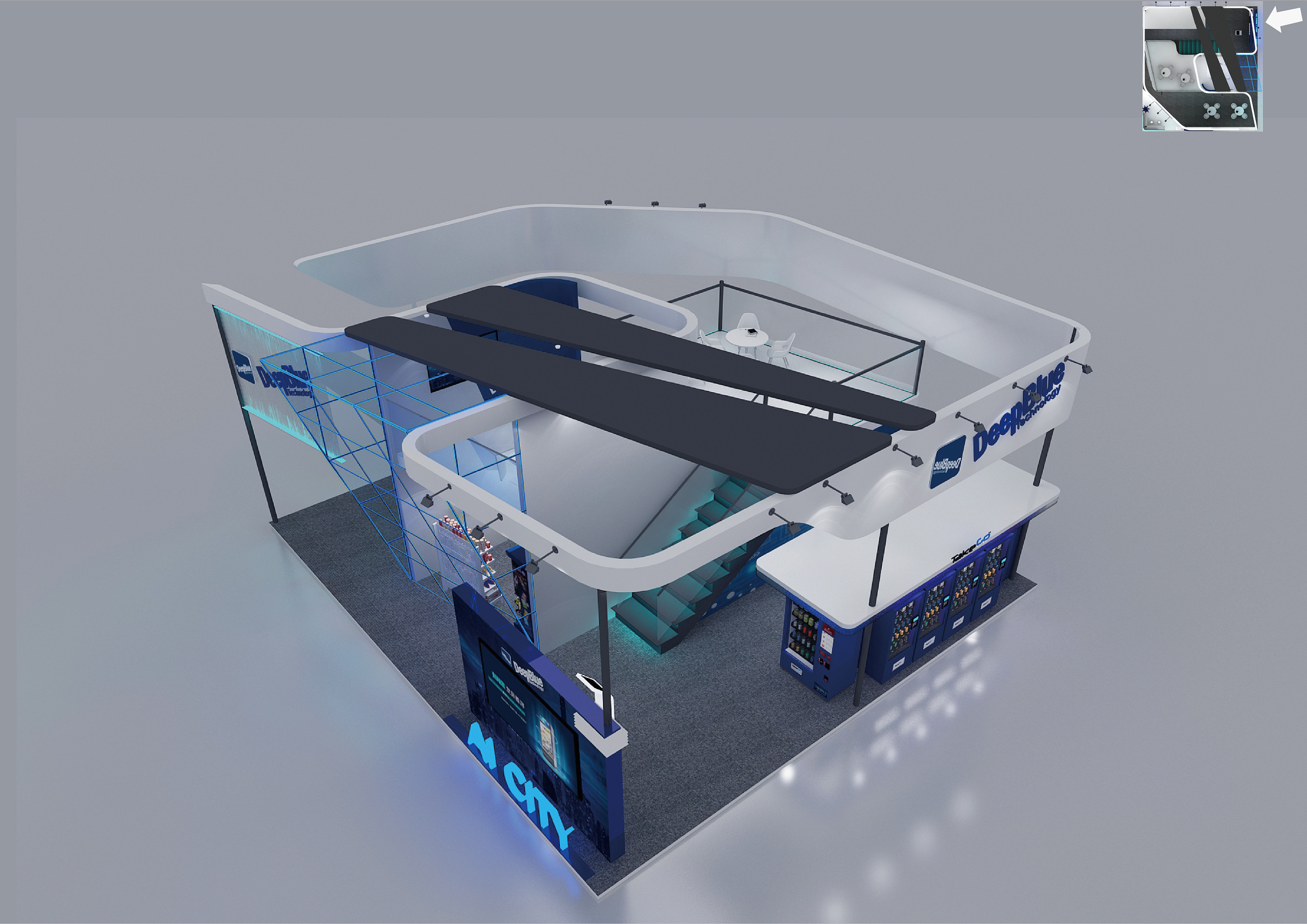 深兰科技特装展位设计