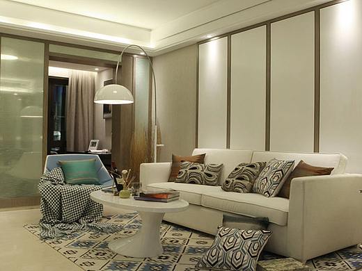 沈阳北轩装饰-乾景花园62平时尚简约