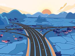 建筑类插画案例