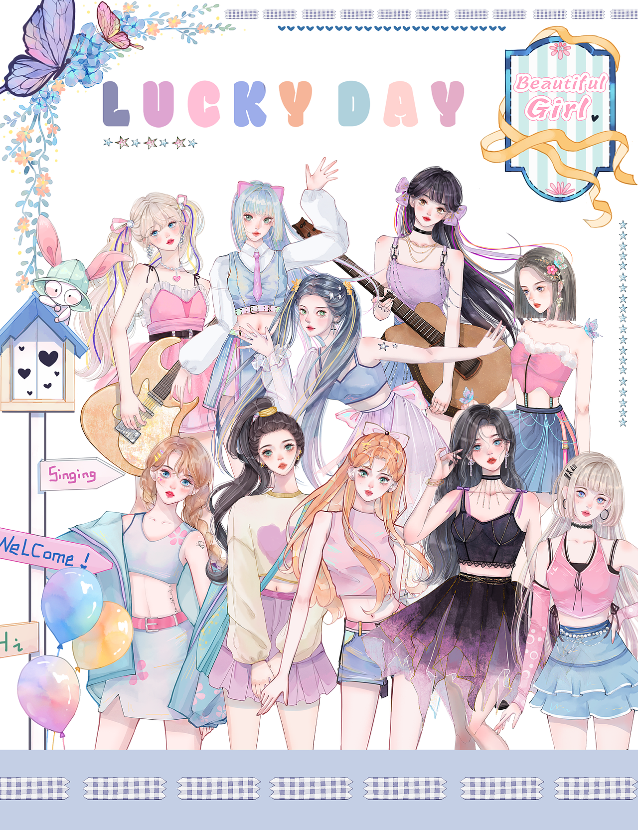 是胶带稿稿（图ZMzc4MzI5ODY0） - 商业插画 - 站酷设计师Milky牛奶在画画原创素材 - 站酷ZCOOL