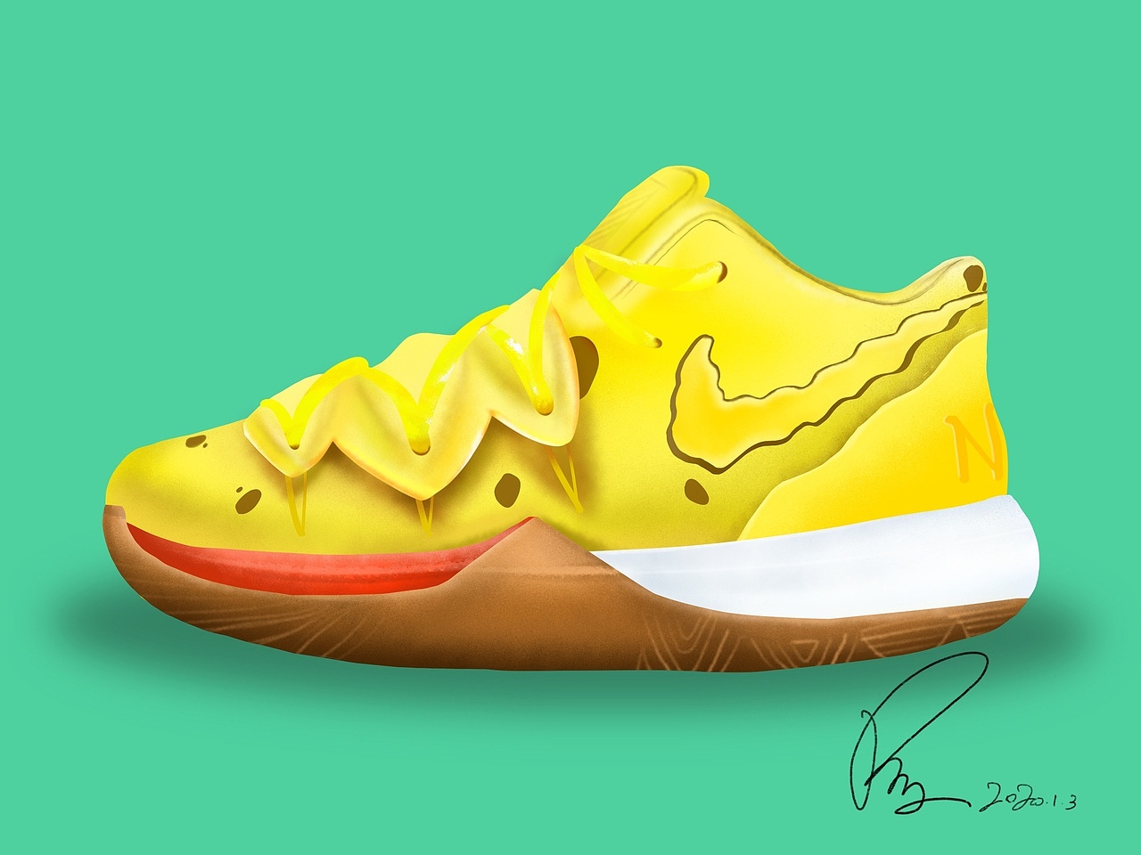 球鞋手绘（图ZMTk0MDgzOTg4） - 创作习作 - 站酷设计师寄居猴原创素材 - 站酷ZCOOL
