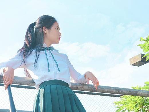 校园风之绿衣缭缭（个人主页-ZMjU4MTQ0NTY=） - 人像摄影 - 站酷设计师婉先生原创素材 - 站酷ZCOOL