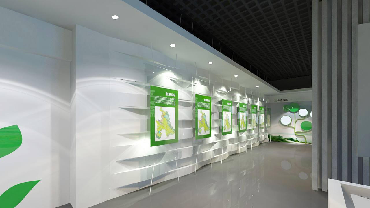 横溪街道规划展示厅的两套方案