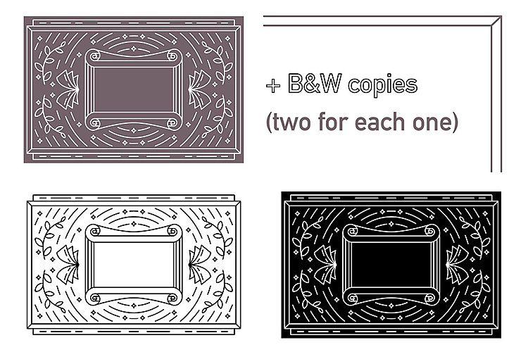 线条高档雕刻纹理欧式花纹会员VIP婚礼酒店卡片设计