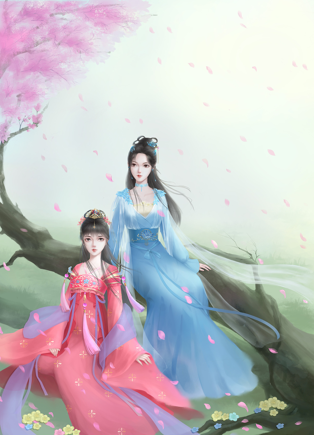 閨蜜（圖ZMjkxMjQzOTM2） - 創(chuàng)作習(xí)作 - 站酷設(shè)計(jì)師琉璃月兮原創(chuàng)素材 - 站酷ZCOOL