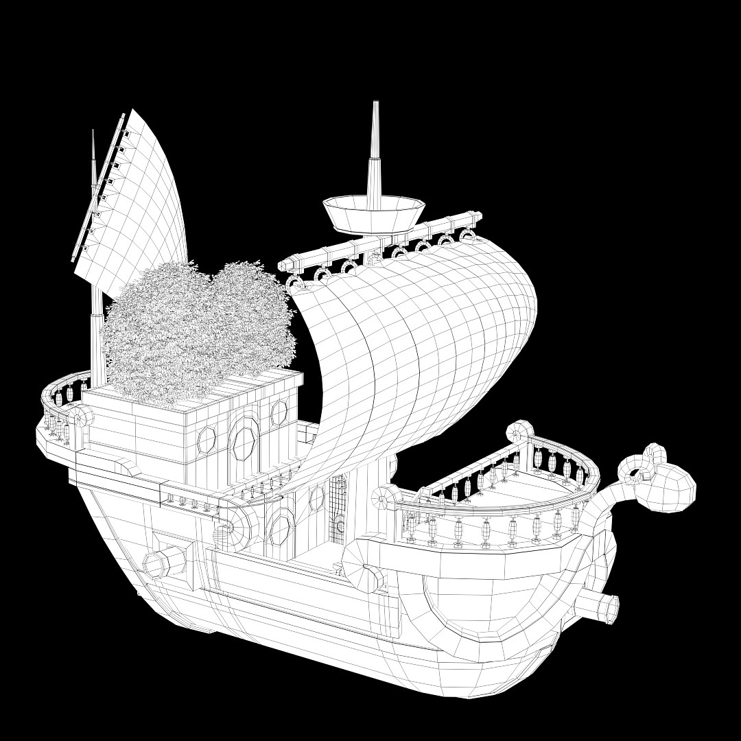 建模练习 海贼王.梅利号