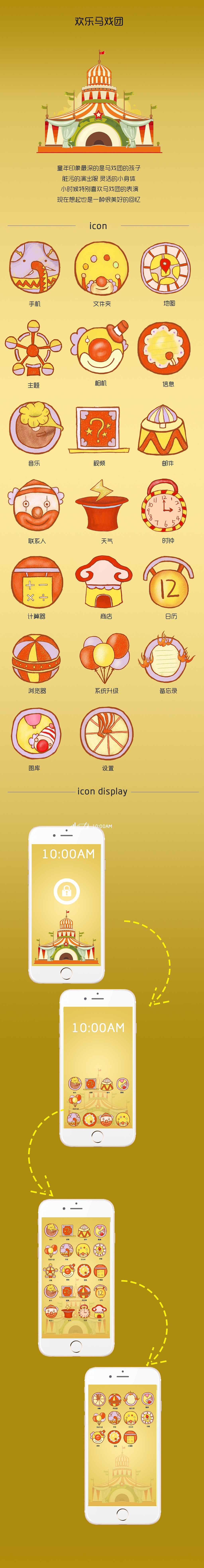 马戏团图标设计（图ZMzU1MzIyMTI=） - 图标 - 站酷设计师许下愿心原创素材 - 站酷ZCOOL