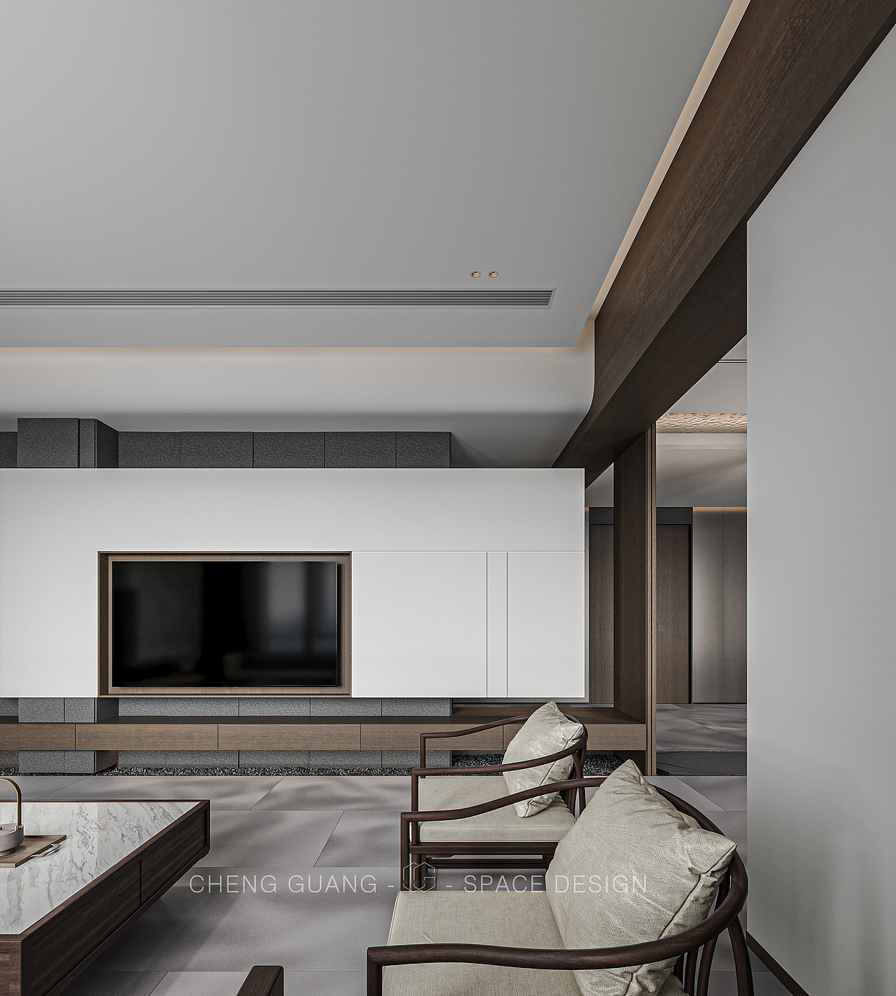 会客厅/餐厅/乘光设计/【水在天】（图ZMzQ1ODQxMTI4） - 家装设计 - 站酷设计师刘金汉原创素材 - 站酷ZCOOL