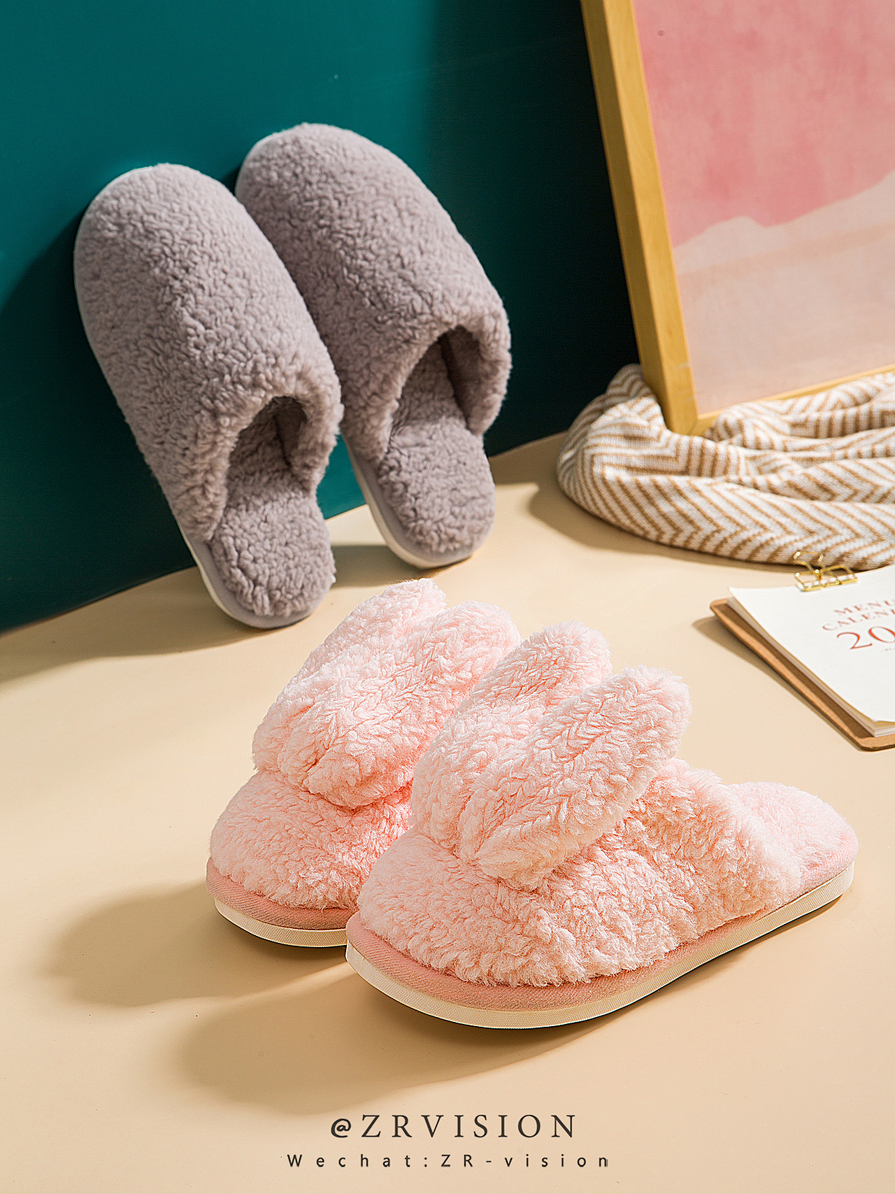网红可爱棉拖鞋家居少女感情侣拖鞋公主风格毛绒冬天