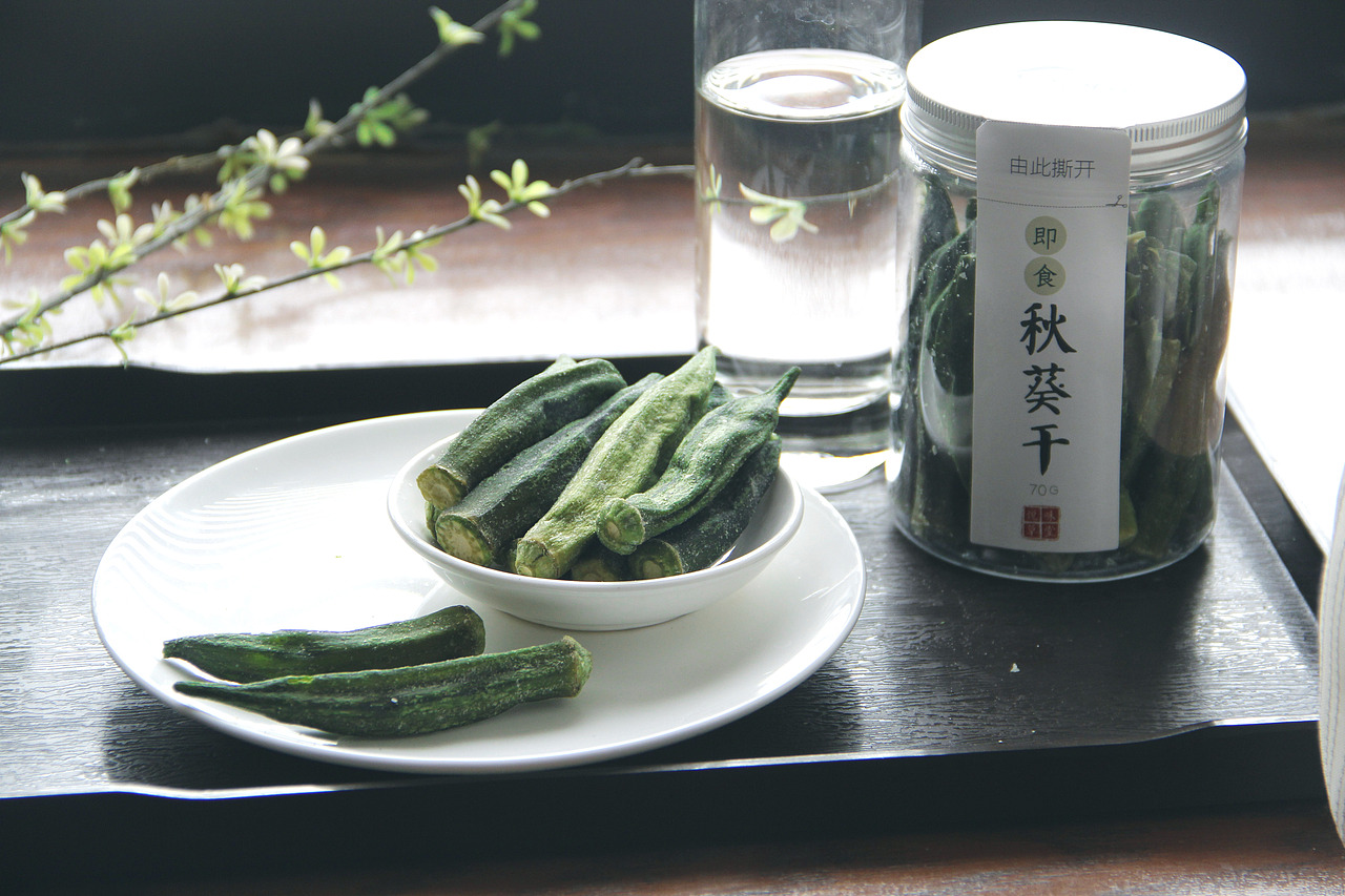 产品拍照秋葵干