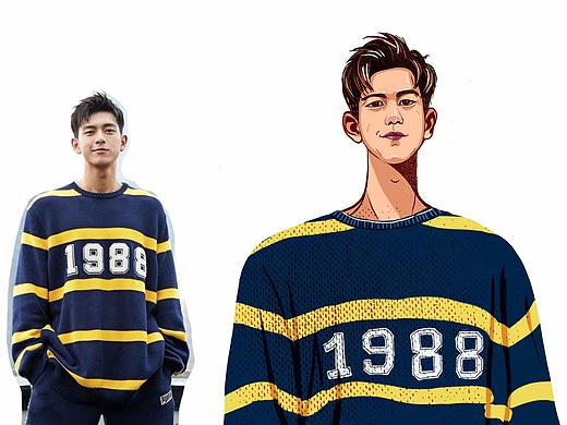 七月男友 /李现（个人主页-ZMzc5NjE1MDA=） - 商业插画 - 站酷设计师许秋果原创素材 - 站酷ZCOOL