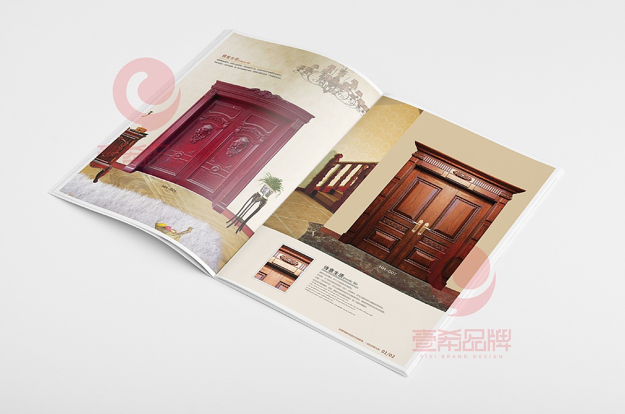 一希品牌设计-高端门产品画册 -木门宣传册画册设计（图ZMTYwNDE3OTc2） - 书籍/画册 - 站酷设计师一希品牌设计原创素材 - 站酷ZCOOL