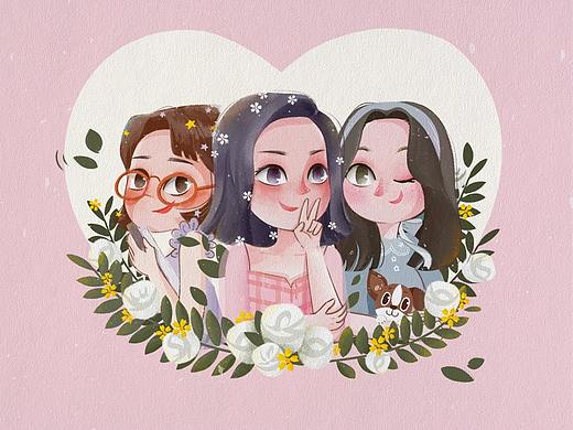 【插画-板绘】塑料姐妹