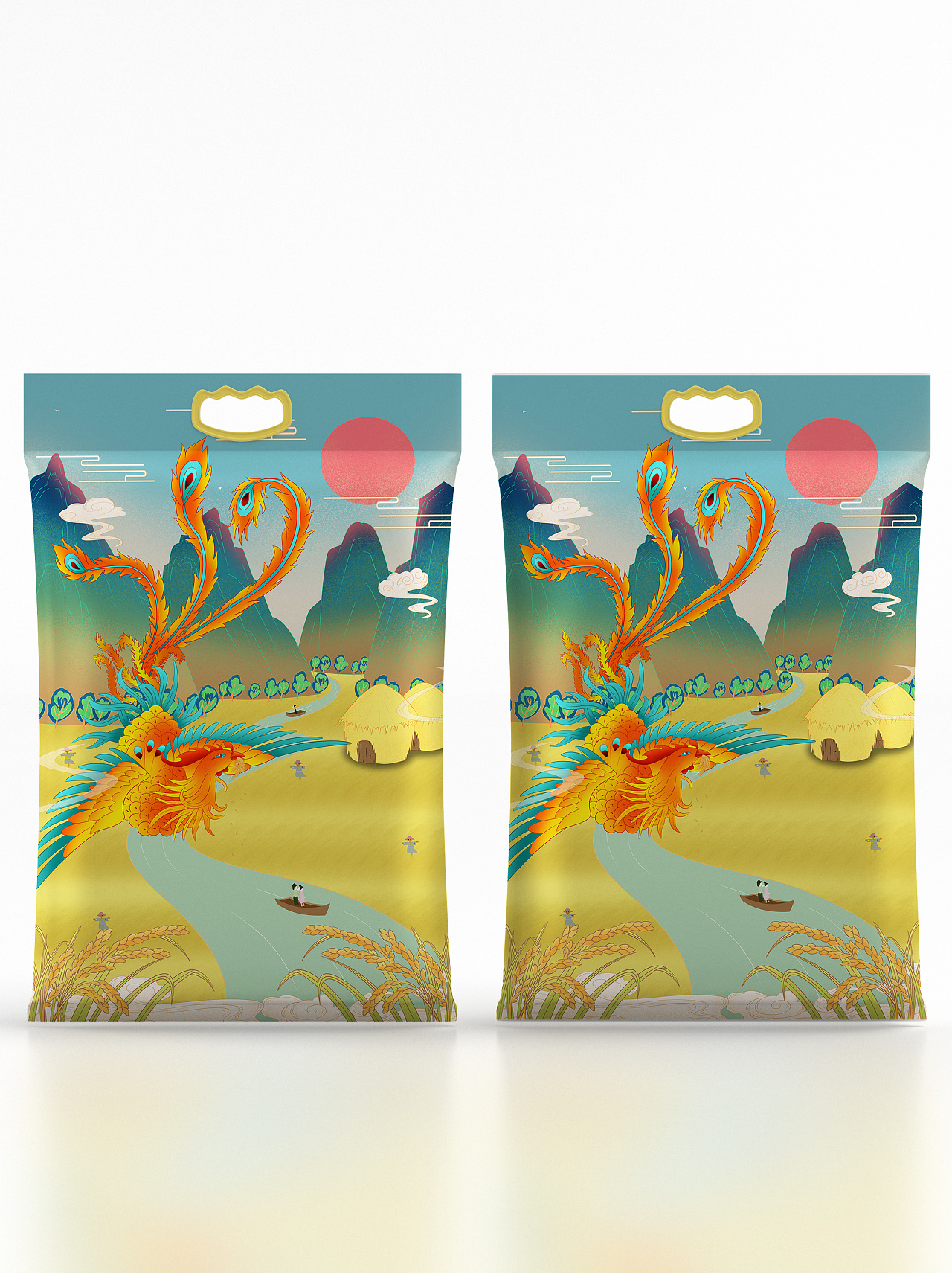 鱼米之乡|插画|商业插画|丨佑丨 - 原创作品 - 站酷 (zcool)