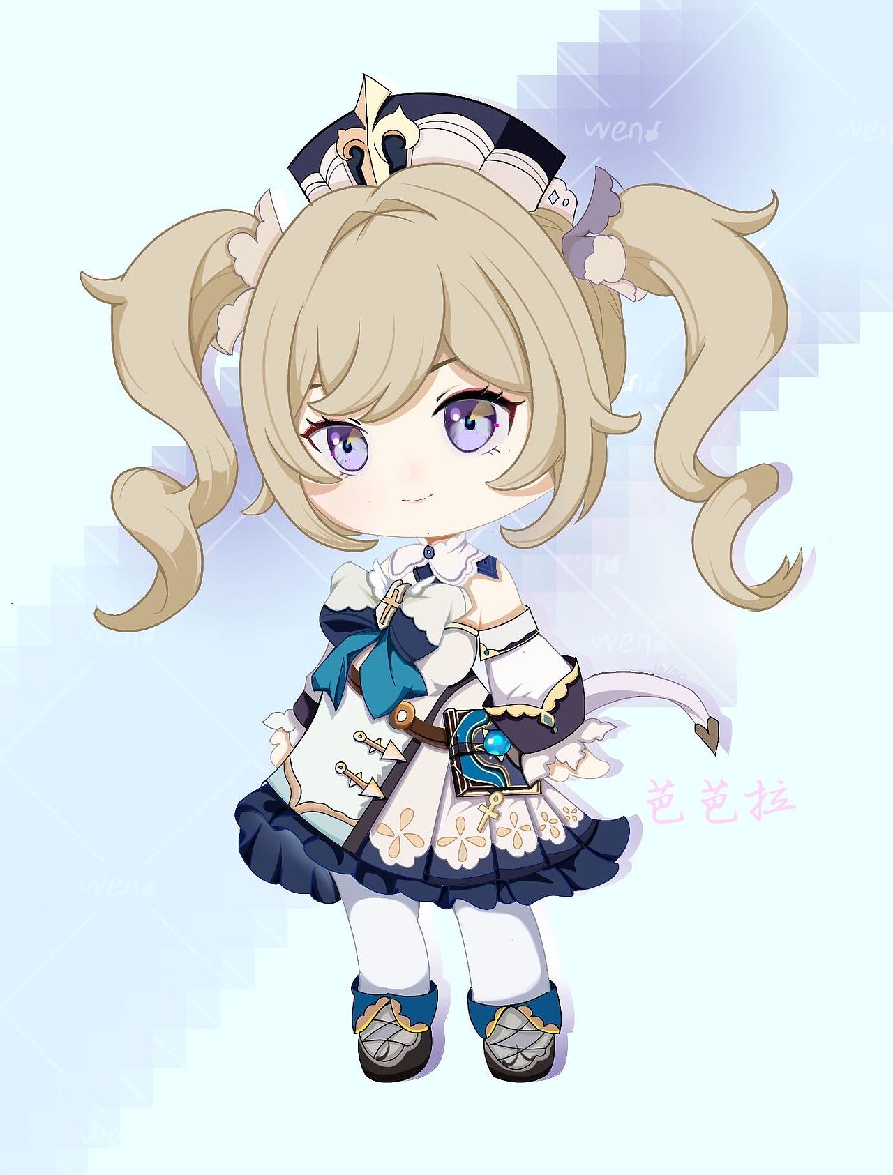 Q版芭芭拉（圖ZMzI4MzE3MTY4） - 游戲UI - 站酷設(shè)計(jì)師小wen芽原創(chuàng)素材 - 站酷ZCOOL