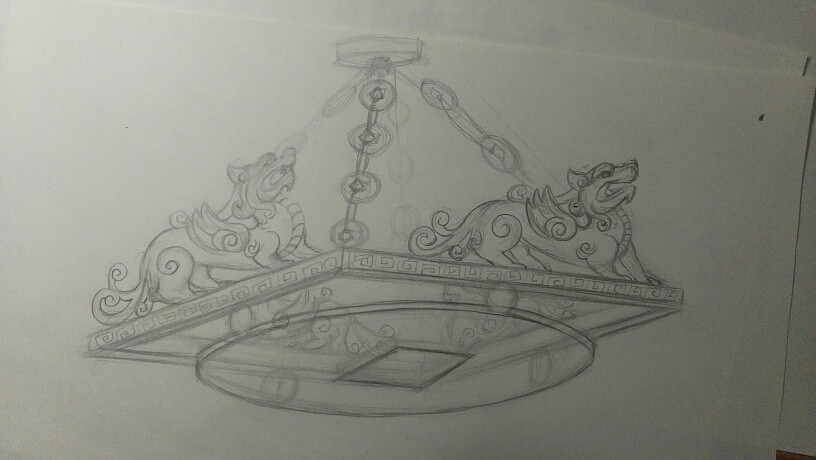 本人不是专业设计师,这只是几张铅笔草稿,不知道这样画下去有没有前景。期待能有位专业人士指点方向。