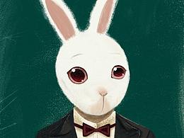临摹兔子