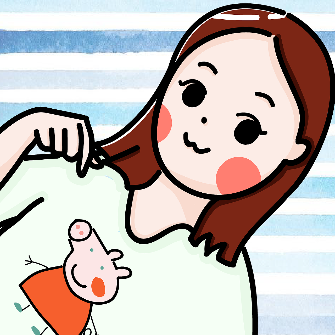 练习-朋友（图ZMTE0MTM4MTU2） - 创作习作 - 站酷设计师小鱼干给你吃原创素材 - 站酷ZCOOL