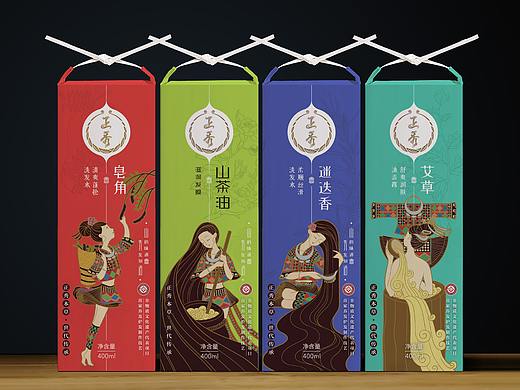 国潮民族风·苗家非遗洗护产品包装设计（靓丽款）