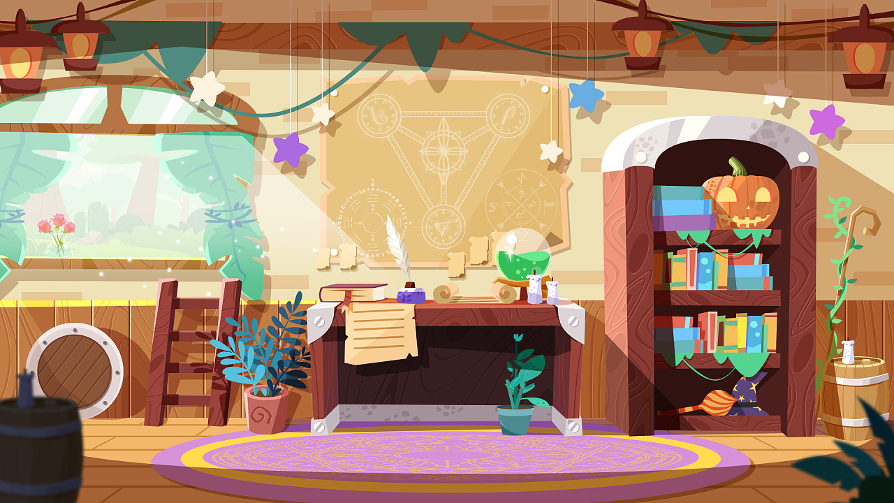 魔法研究屋|插画|儿童插画|逍遥丶888 - 原创作品 - 站酷 (zcool)