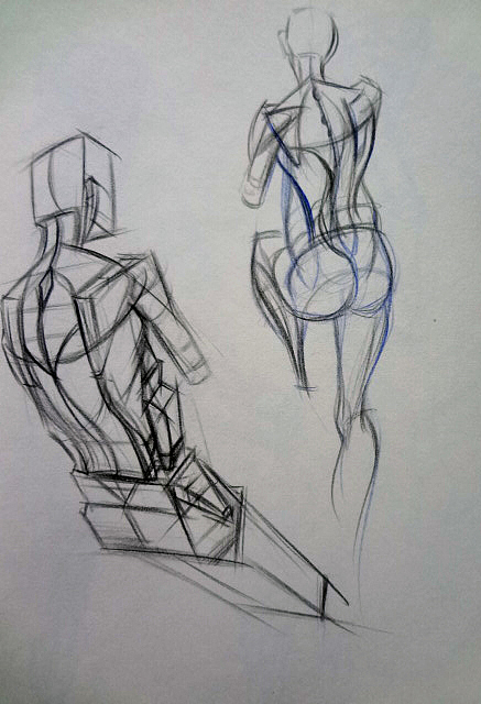 人体绘画 动态素描