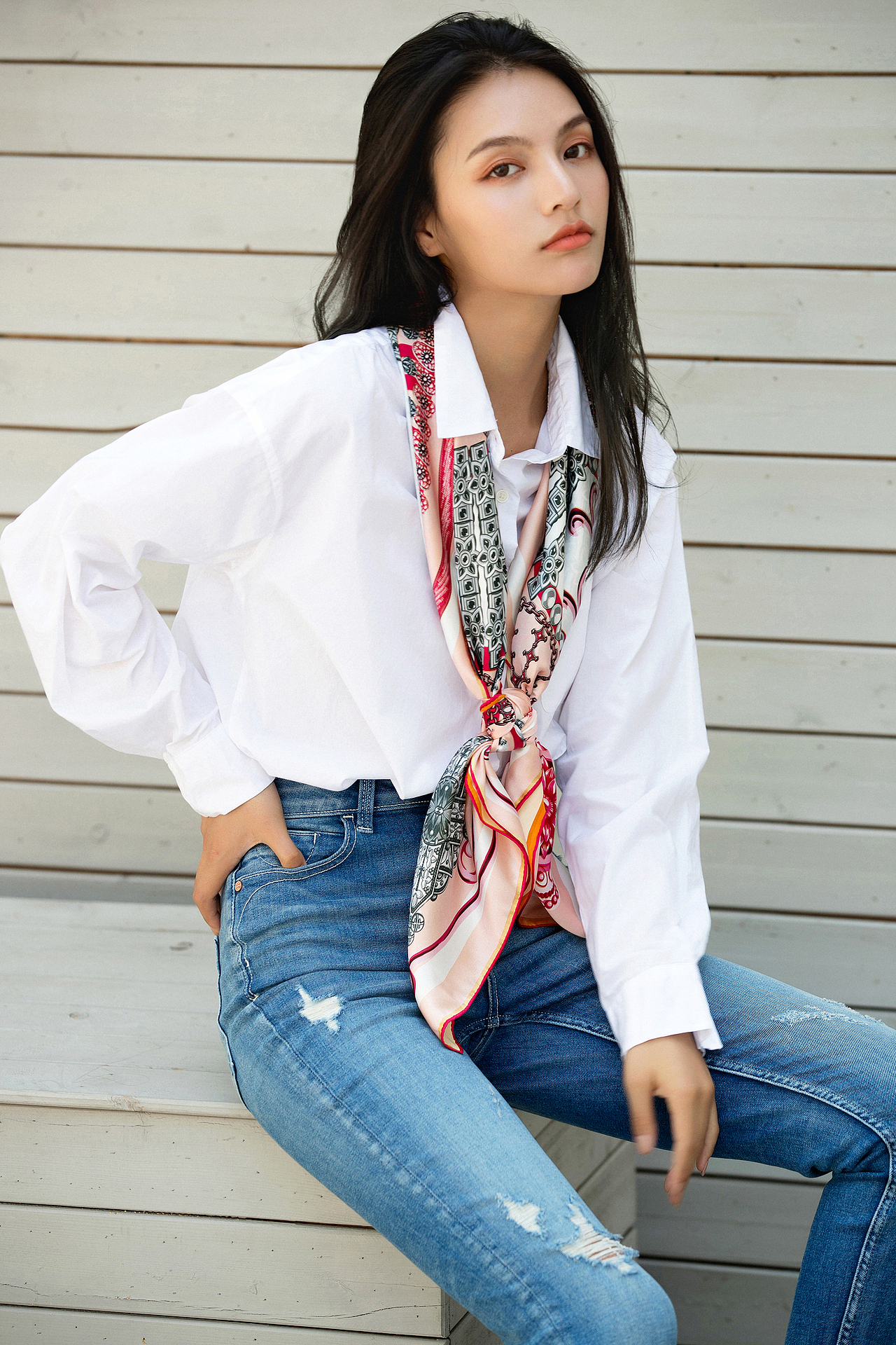 杭州卓米商业|时尚|服装摄影师 丝巾Silk Scarf 拍摄