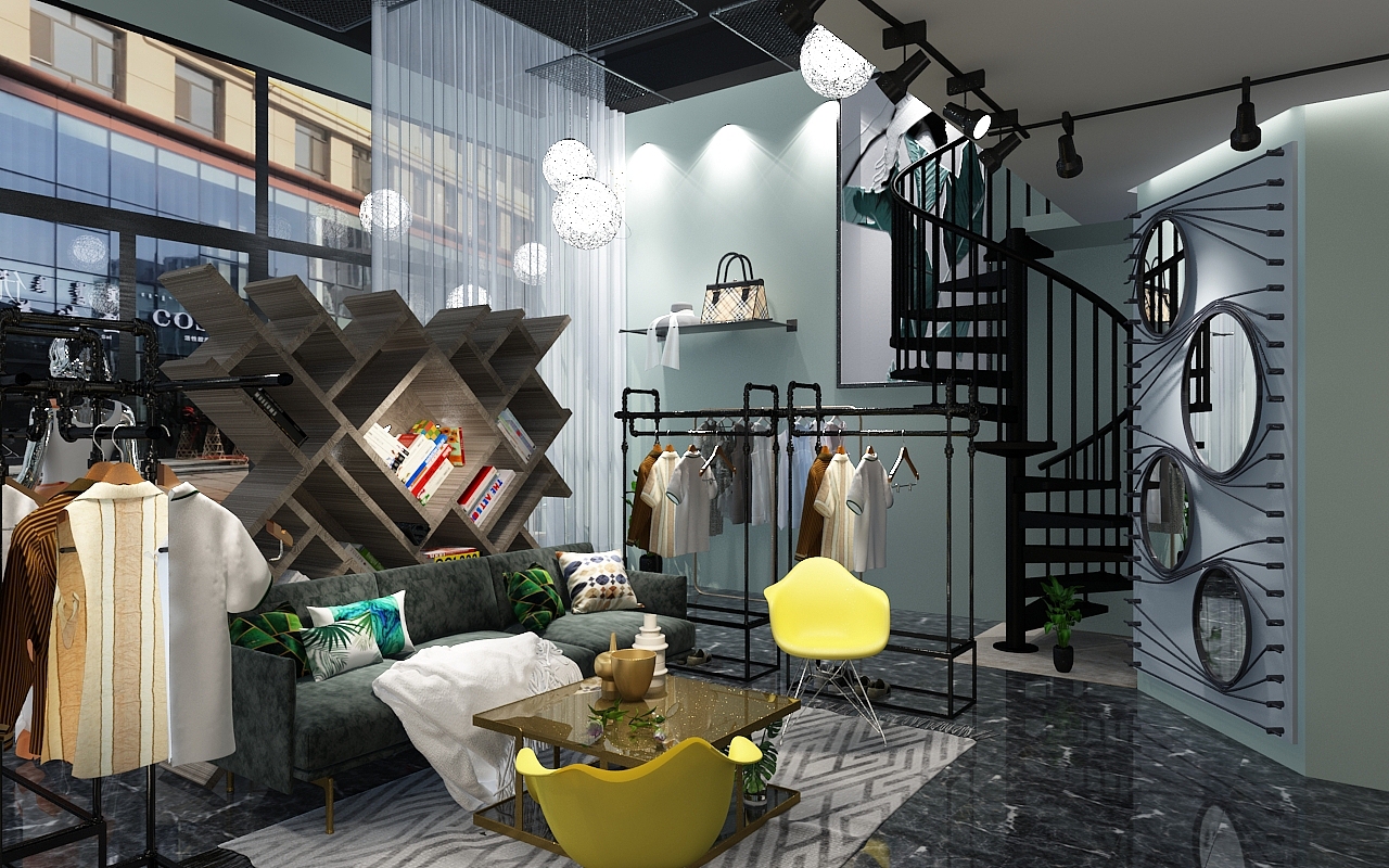 女装店（实景图+效果图）