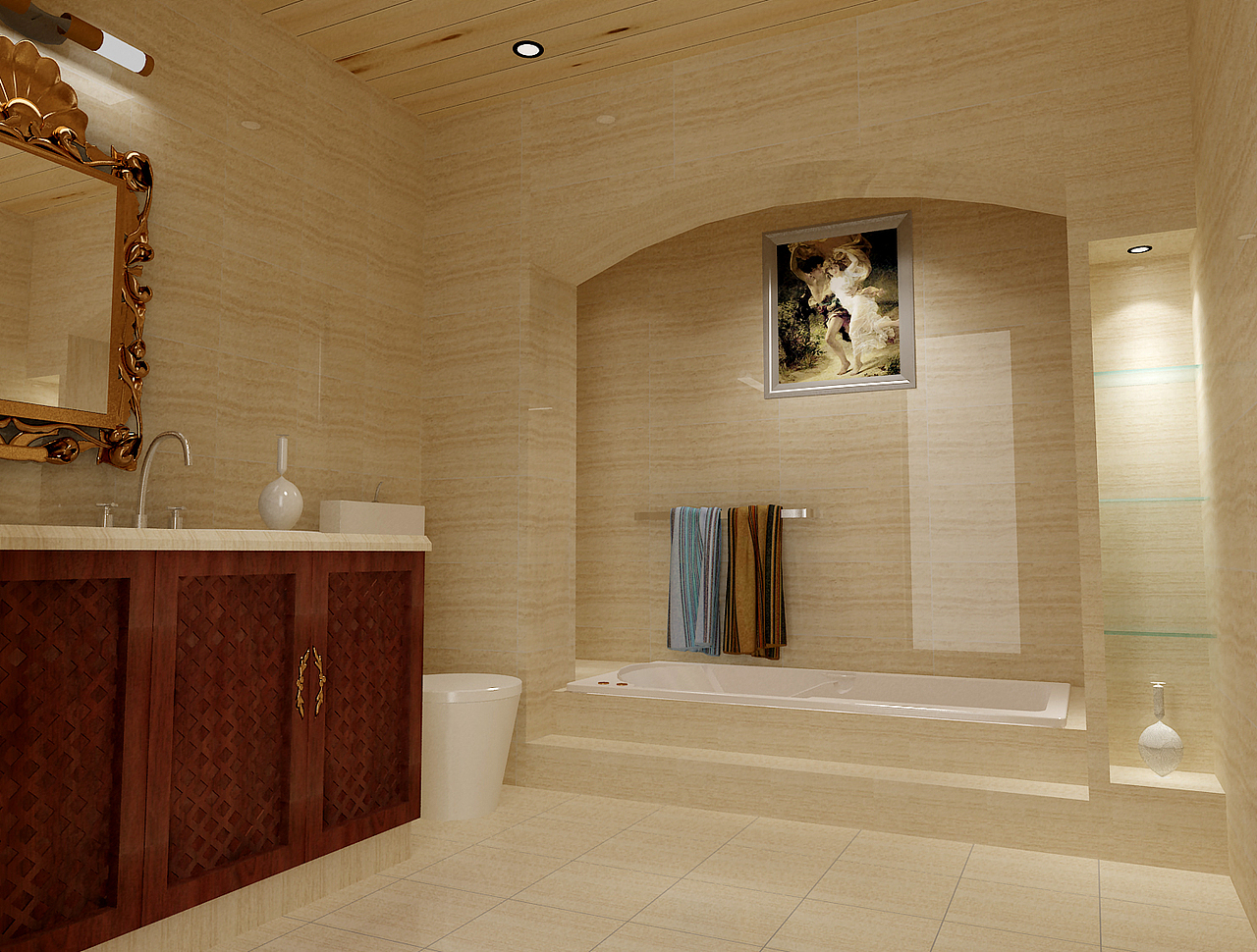 美式三居室装修案例效果,你惊呆了吗?