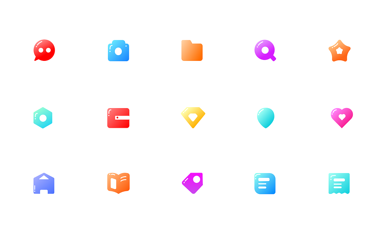 33-渐变图标设计（图ZMjIyNDk4NDQ0） - 图标 - 站酷设计师Yyss粑粑麻麻原创素材 - 站酷ZCOOL