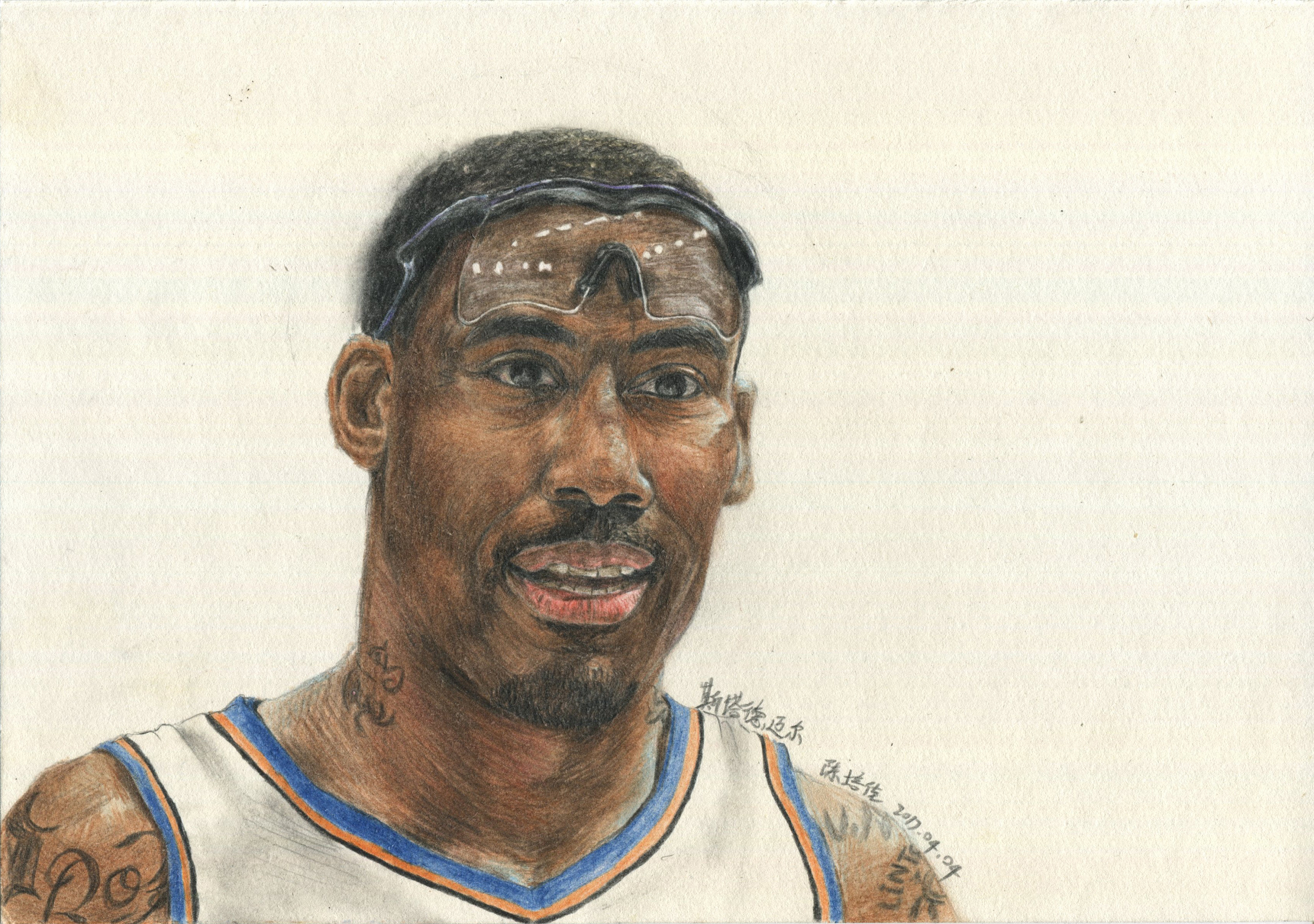 彩铅手绘nba明星