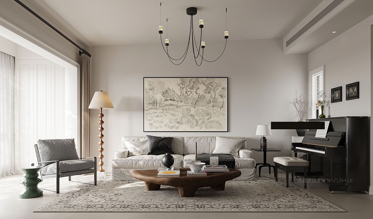 效果图渲染‖复古小居