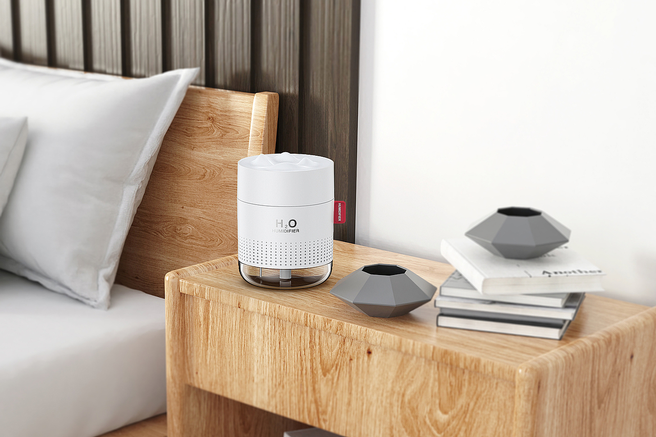 白色加湿器渲染+场景合成（图ZMjU0Nzk5ODE2） - 产品 - 站酷设计师媚儿i原创素材 - 站酷ZCOOL