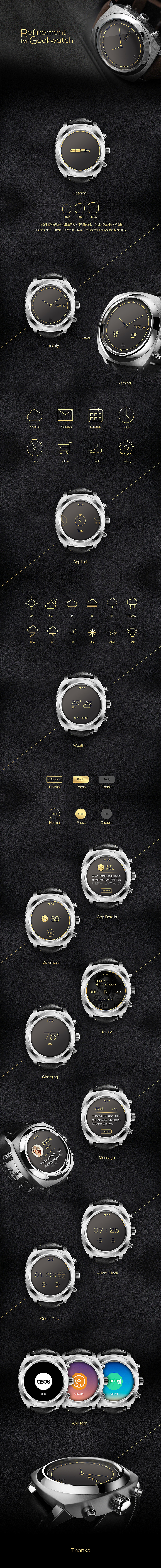 Refinement For Geakwatch （复赛）（图ZMTkyNTQ4MTY=） - APP界面 - 站酷设计师caixt原创素材 - 站酷ZCOOL