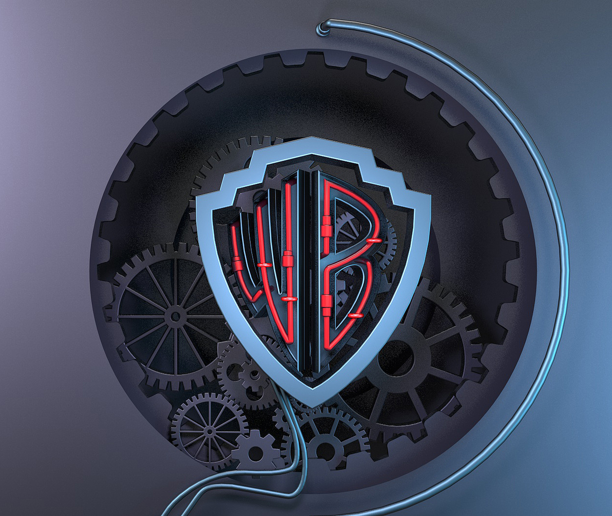 c4d建模作品 齿轮 字母