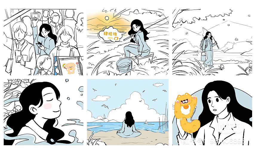 钓鱼产品 TVC广告分镜(部分展示)