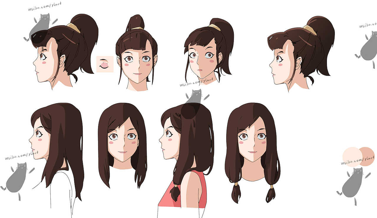 原创动画《距离的信念》人物设定(女主角)|动漫|动画片|蚁木木_原创