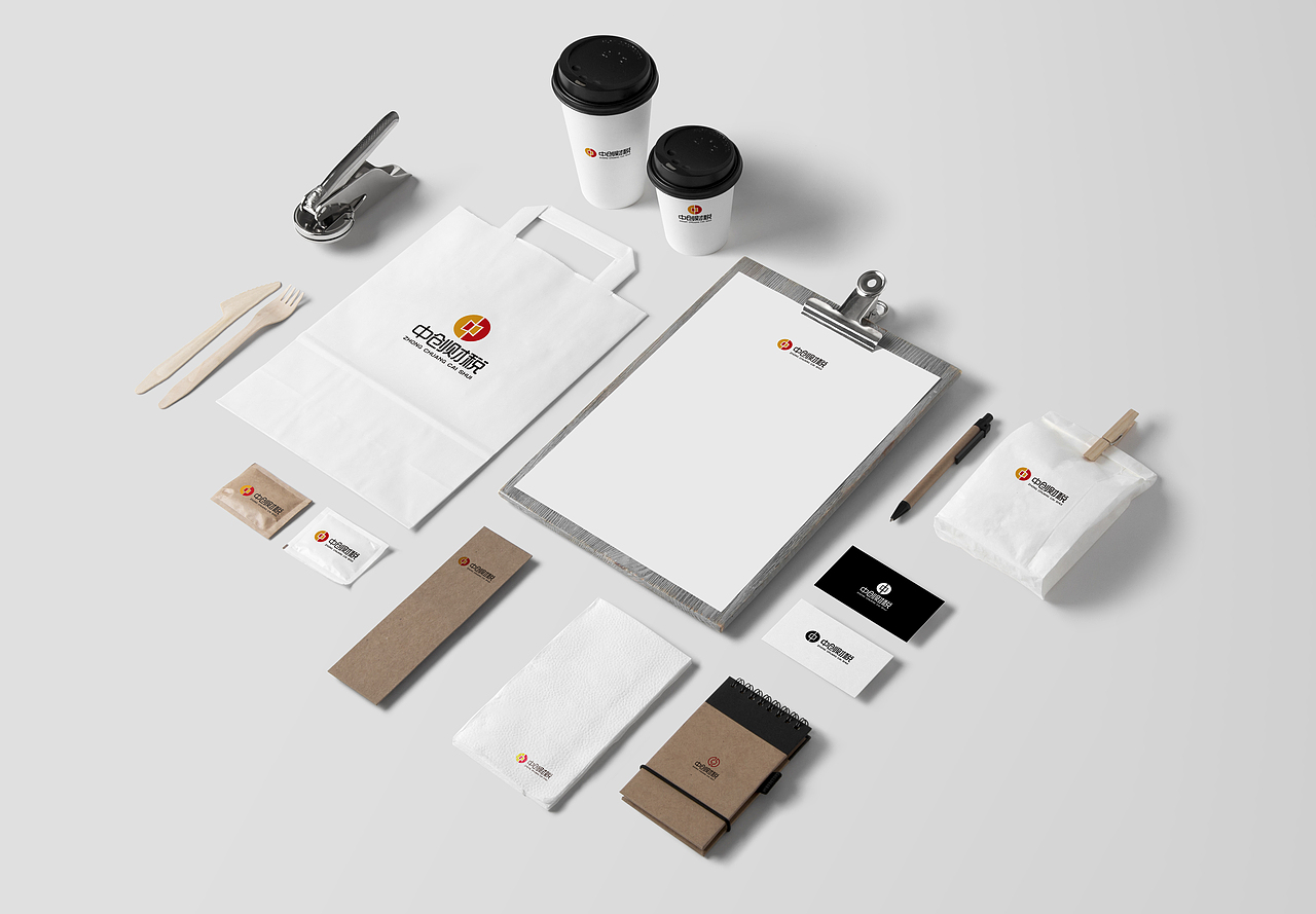 中创财税logo效果图