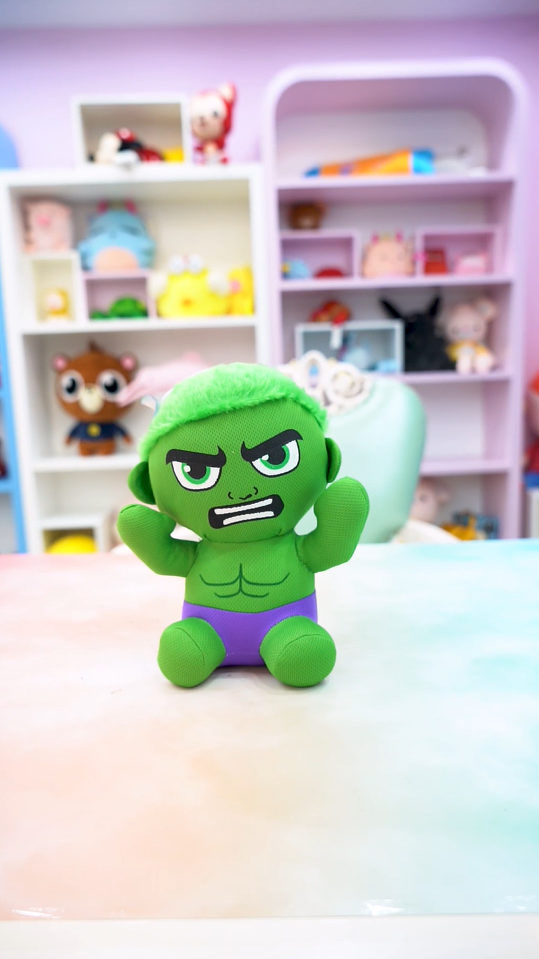 手工毛绒玩偶绿巨人