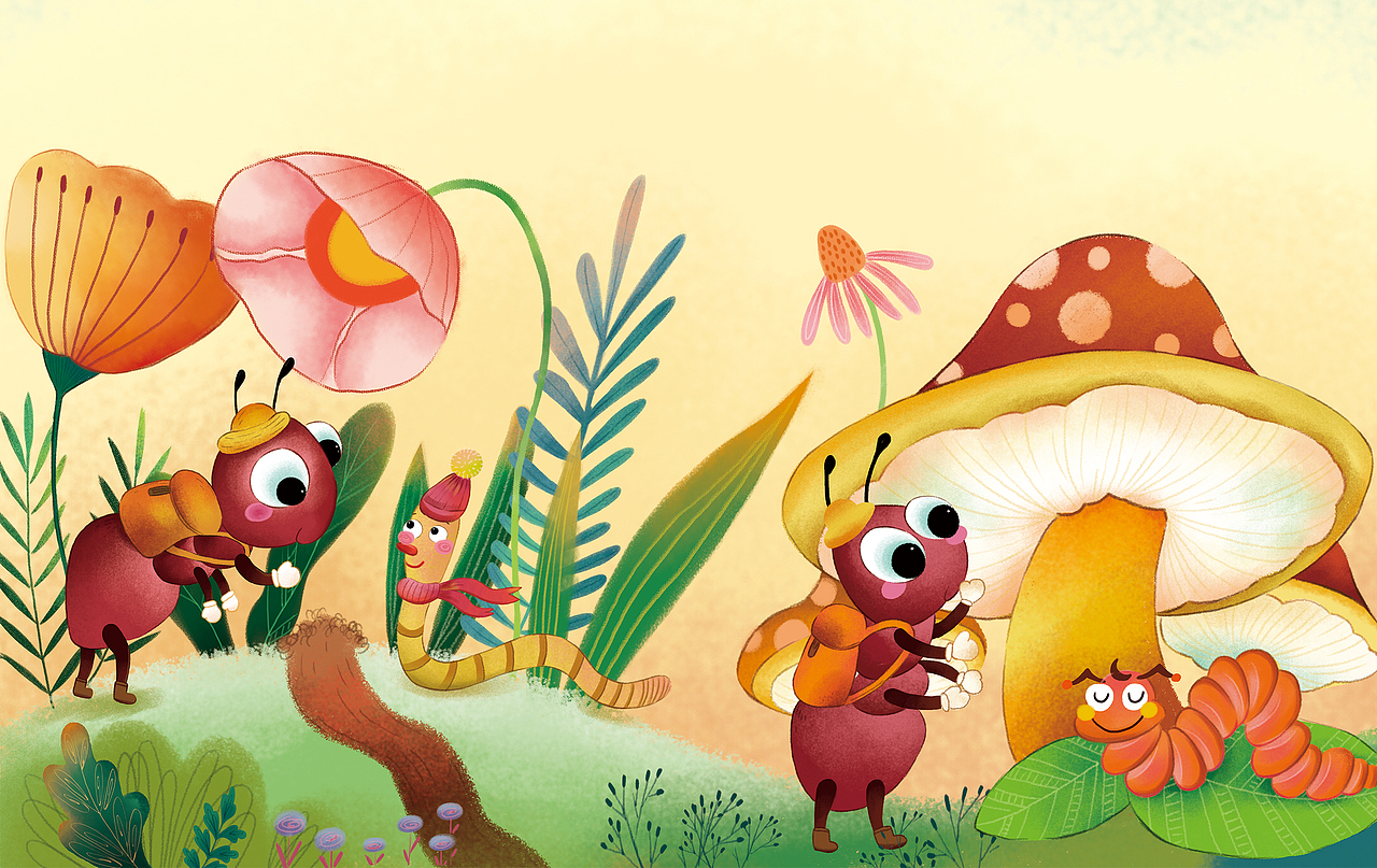 寻找春天的小蚂蚁