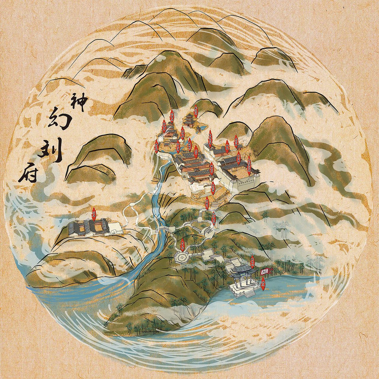 标签古风景区手绘导览图作品信息创作时间2018/09/28导览图4手绘地图0