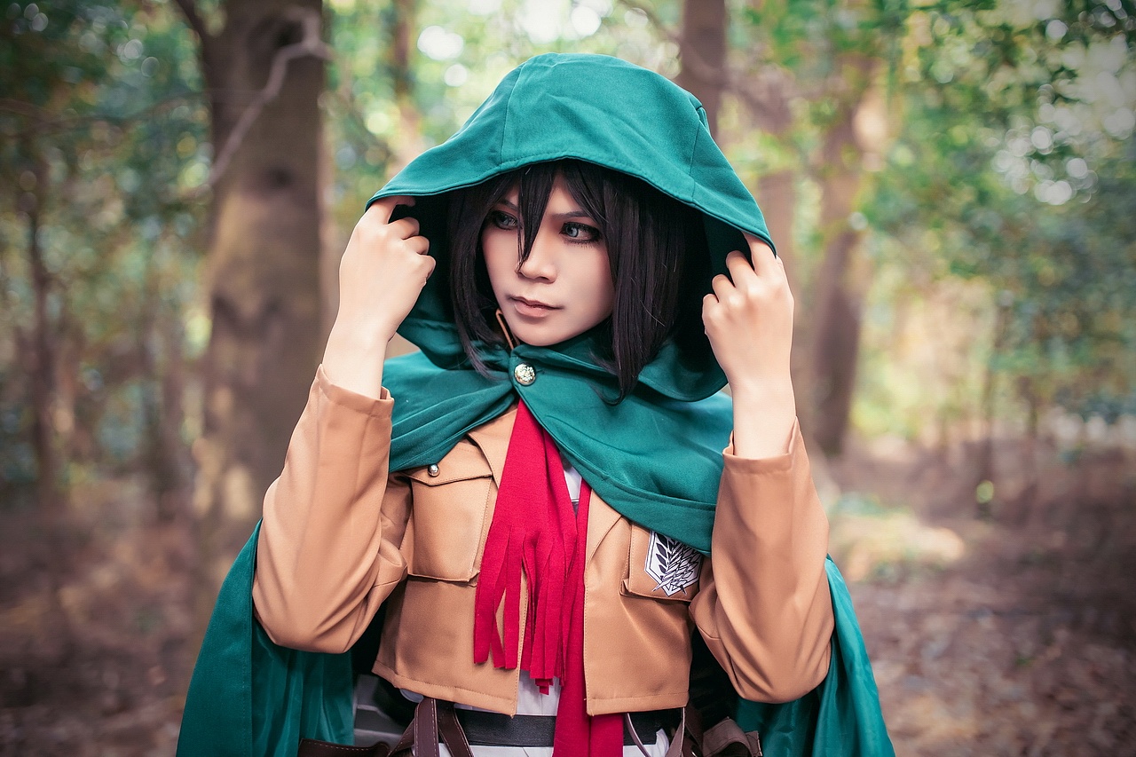 cosplay进击的巨人三笠