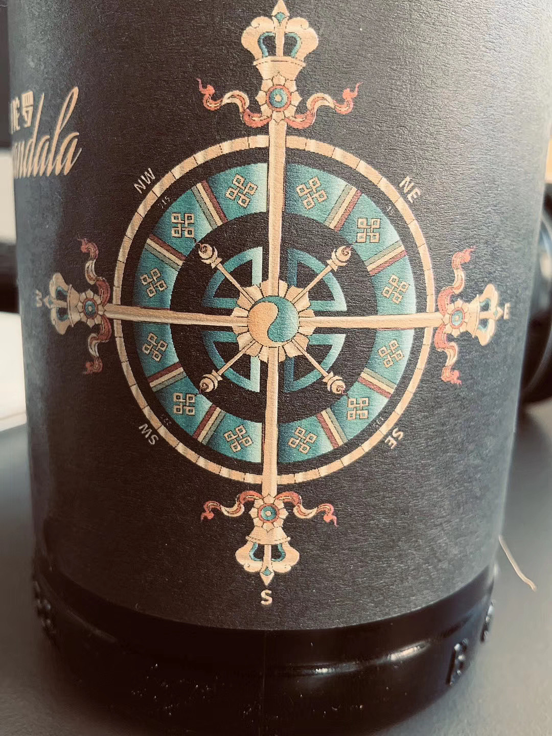 香格里拉啤酒限量款标签设计曼陀罗mandala