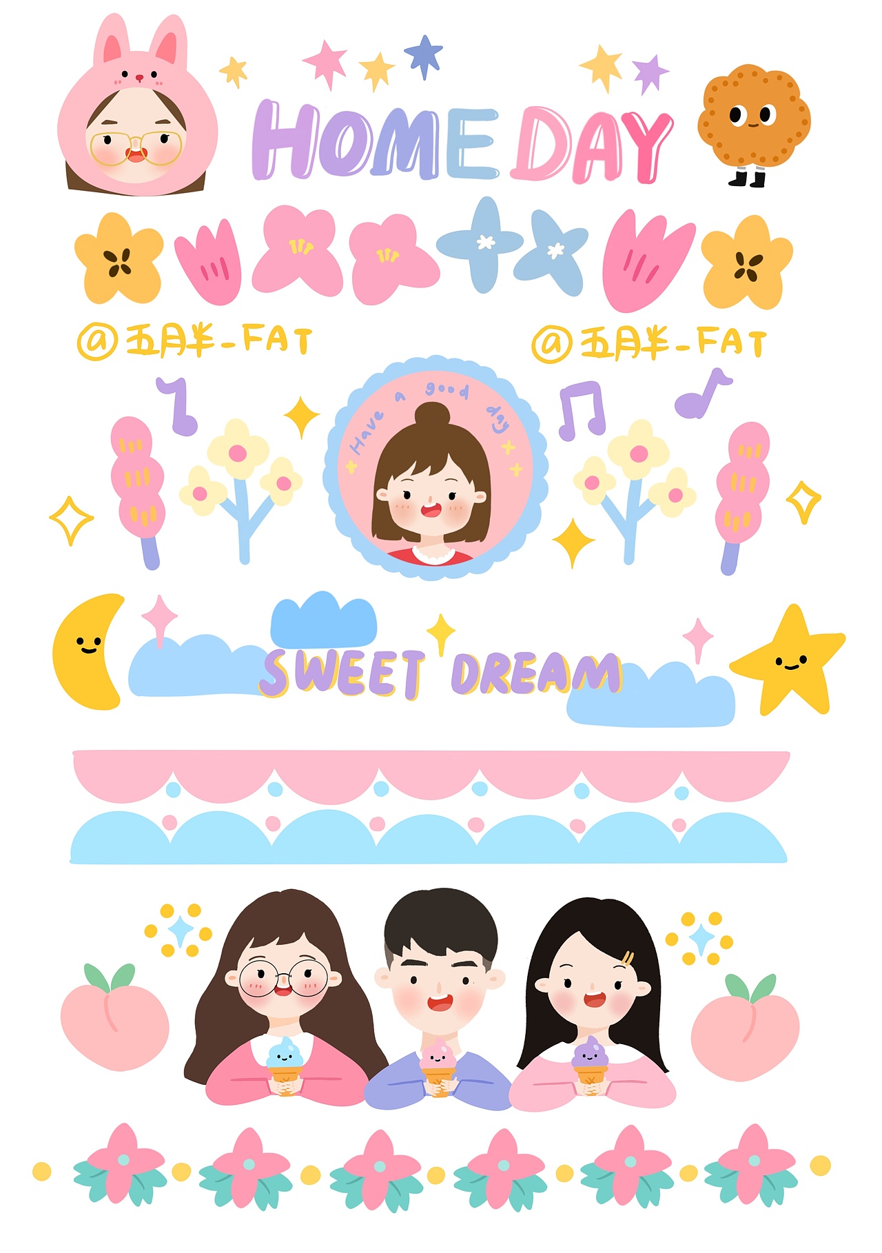 一些手帳素材（圖ZMjE1OTc1NzA4） - 商業(yè)插畫 - 站酷設(shè)計(jì)師moonsy原創(chuàng)素材 - 站酷ZCOOL