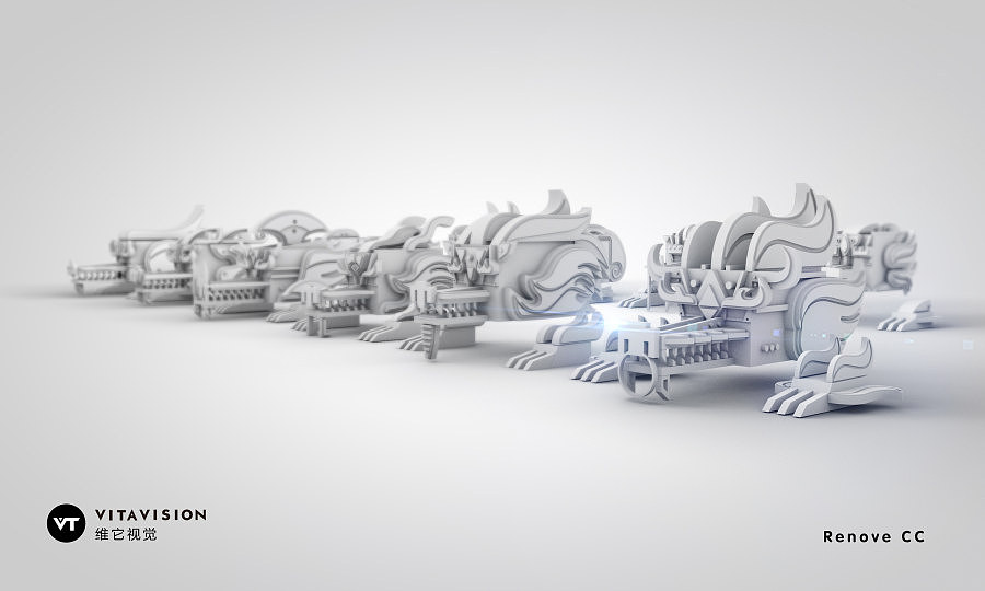 3D字体设计:龙生九子系列