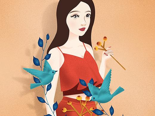 插画自画像（个人主页-ZMzg3MjY1MTY=） - 创作习作 - 站酷设计师爱牛油果的Clev原创素材 - 站酷ZCOOL