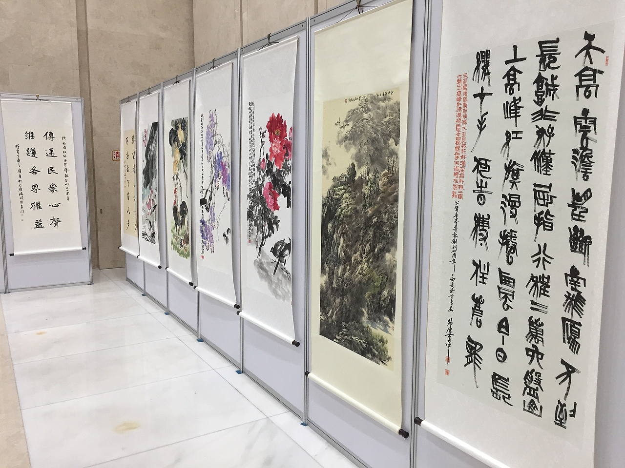书画展（图ZOTM1MDE1ODA=） - 展陈设计 - 站酷设计师会展设计原创素材 - 站酷ZCOOL