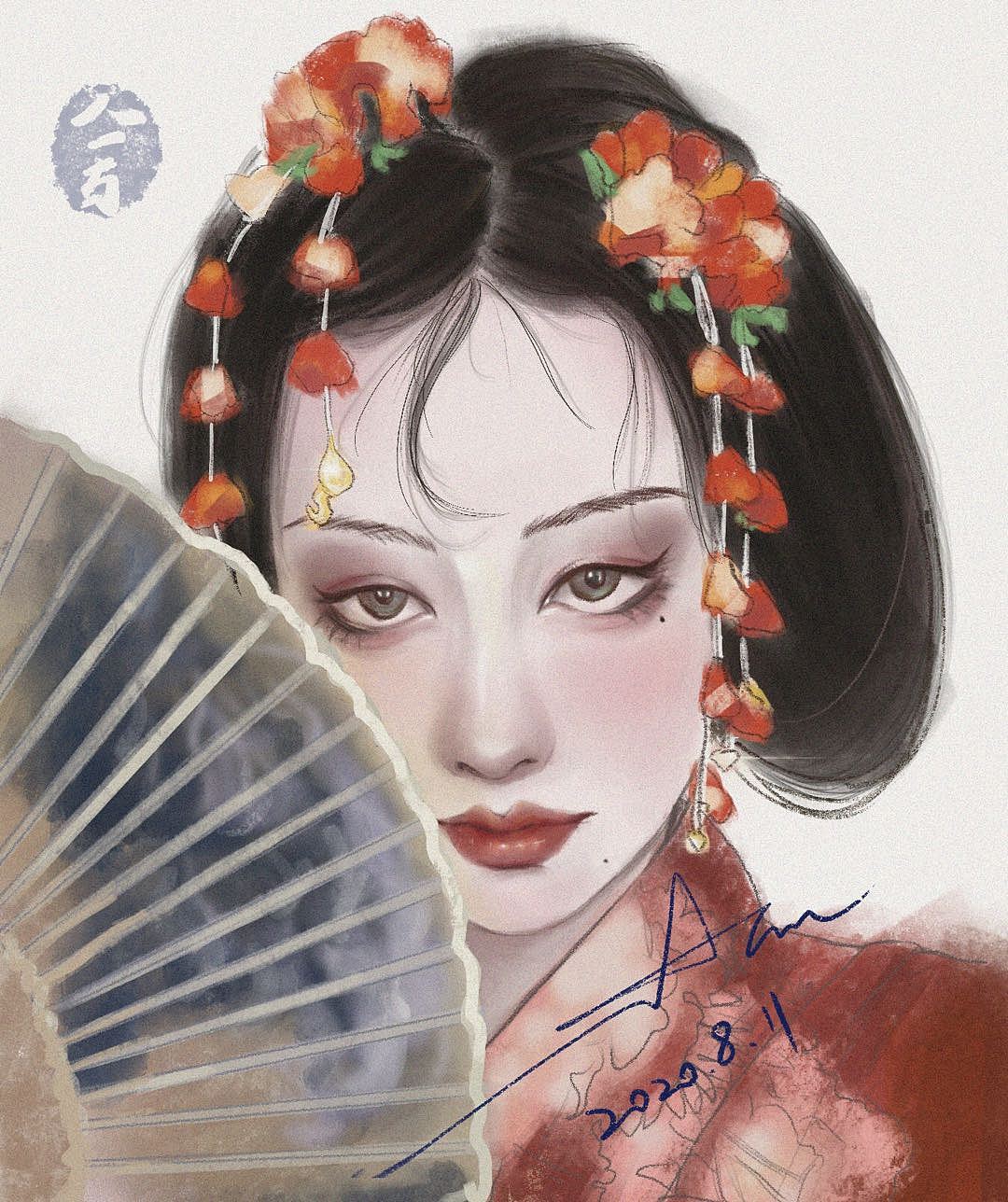 最近画的美女们