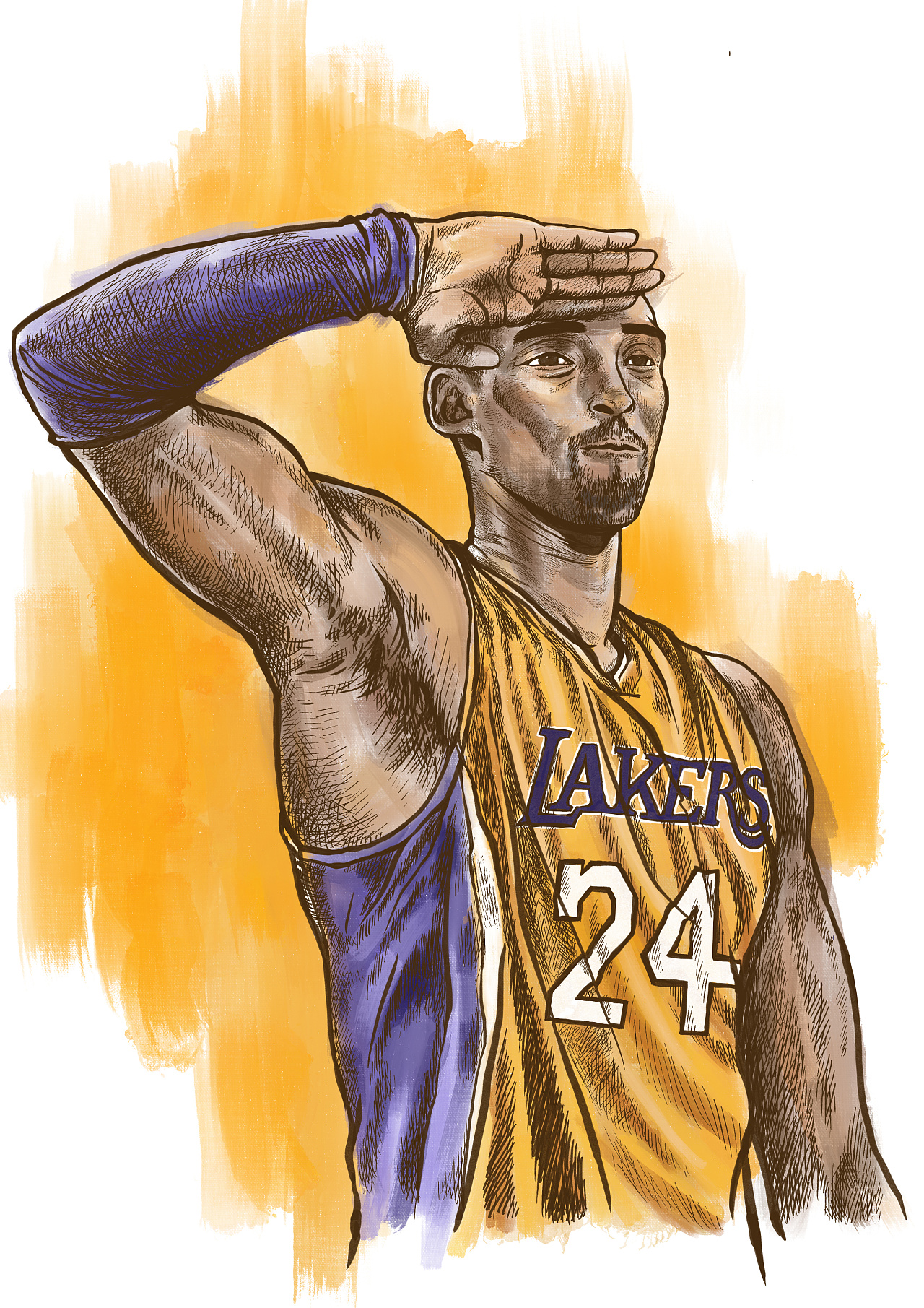 纪念科比|插画|创作习作|shaofu_ - 原创作品 - 站酷 (zcool)