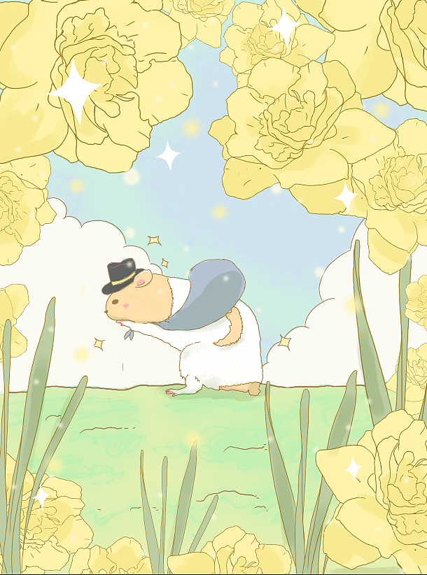 水仙花的季节（图ZMjg4NDU4NTM2） - 儿童插画 - 站酷设计师KYLE94原创素材 - 站酷ZCOOL