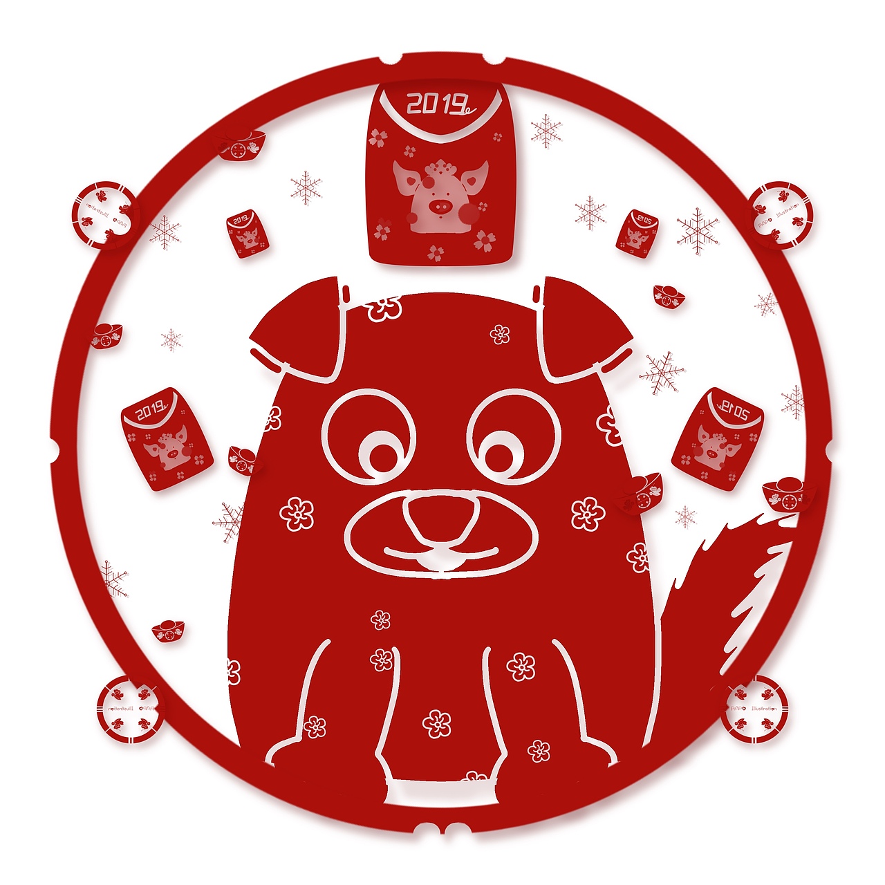 十二生肖（图ZMTQwNjk4NTky） - 商业插画 - 站酷设计师YA妞YA仔小YAYA原创素材 - 站酷ZCOOL